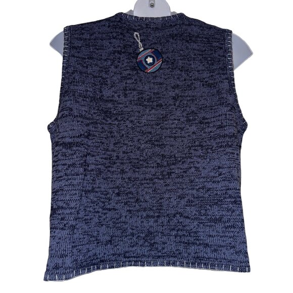 Bobbie Brooks Cardigan Sweater Vest Womens XL 16 18 Ornament Christmas Holiday - Picture 6 of 9